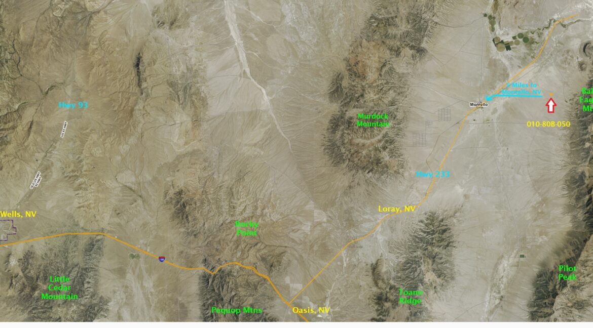 NV-Elko-010-80B-050 GIS Map with Markings