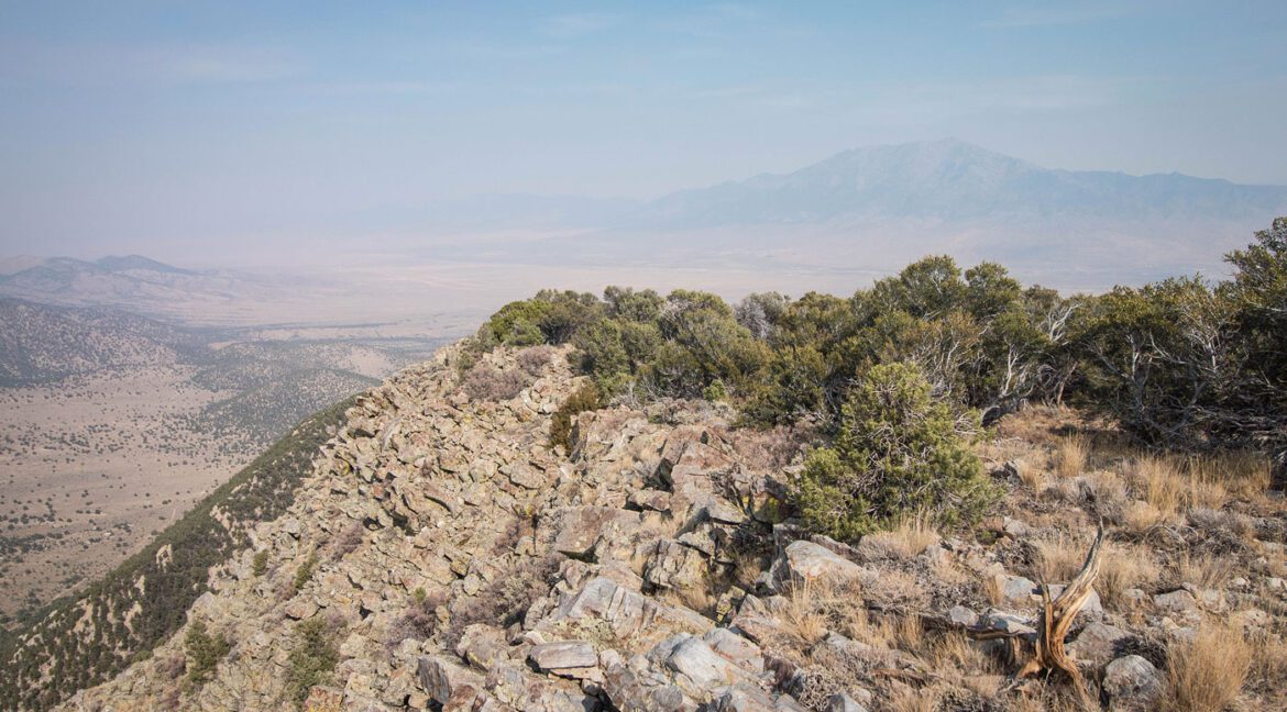 Pilot Peak View from Toano Ridge Top