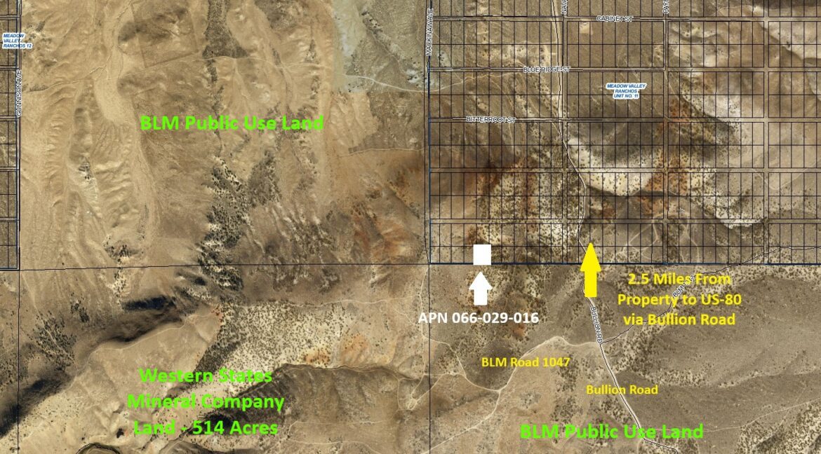NV - Elko - APN 066-029-016 GIS Map Overview 1